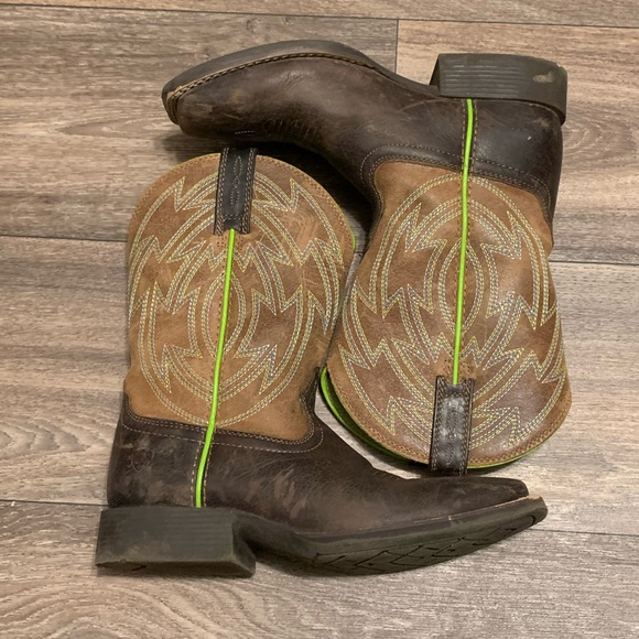 Ariat Kids Crossdraw Western Cowboy Boots Size 2 - Picture 4 of 10